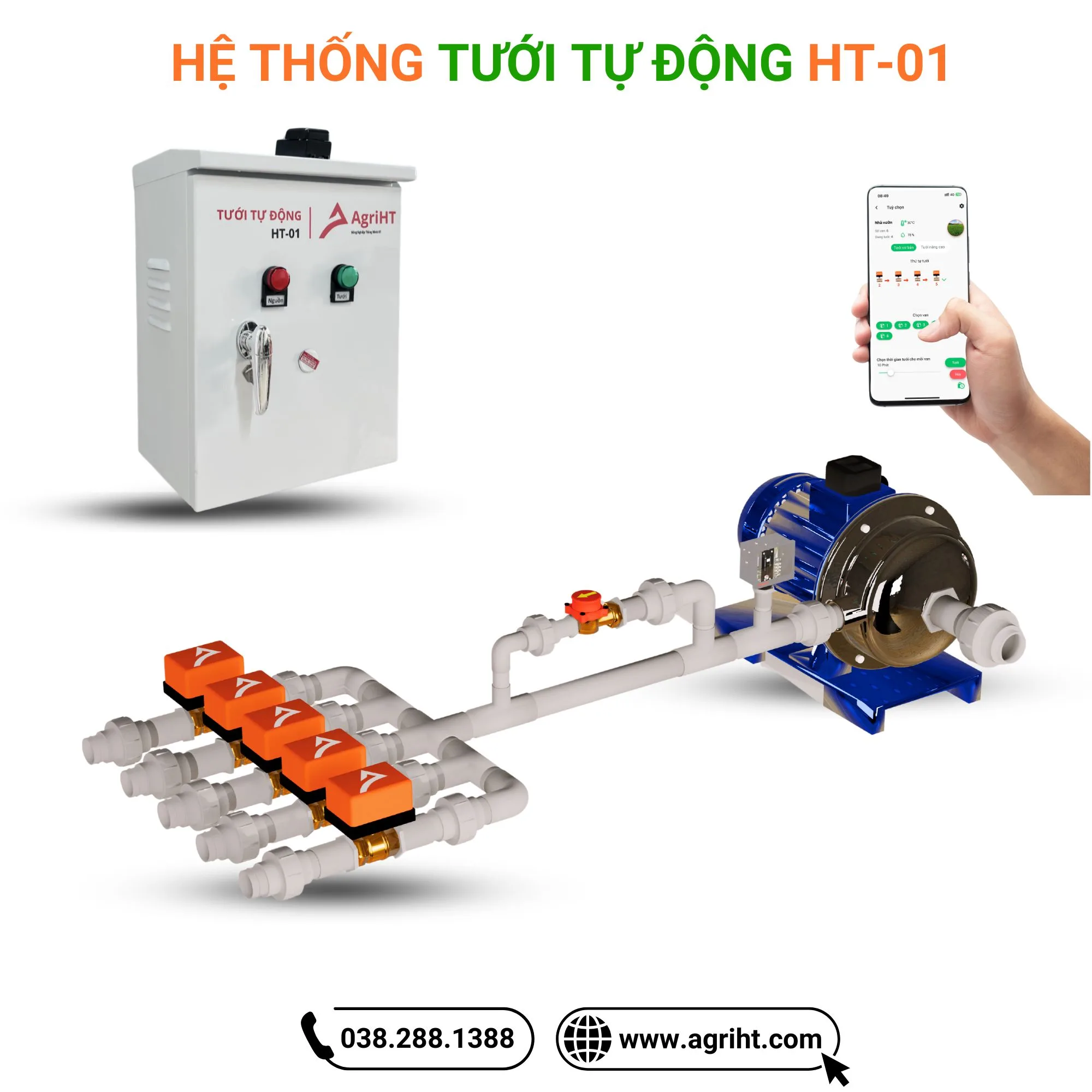 Hệ Thống Tưới Tự Động Nhiều Van HT-01 - Ảnh 2