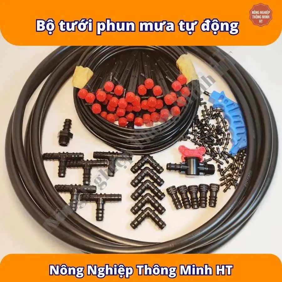Bộ tưới phun mưa tự động 8 tia siêu tiện lợi