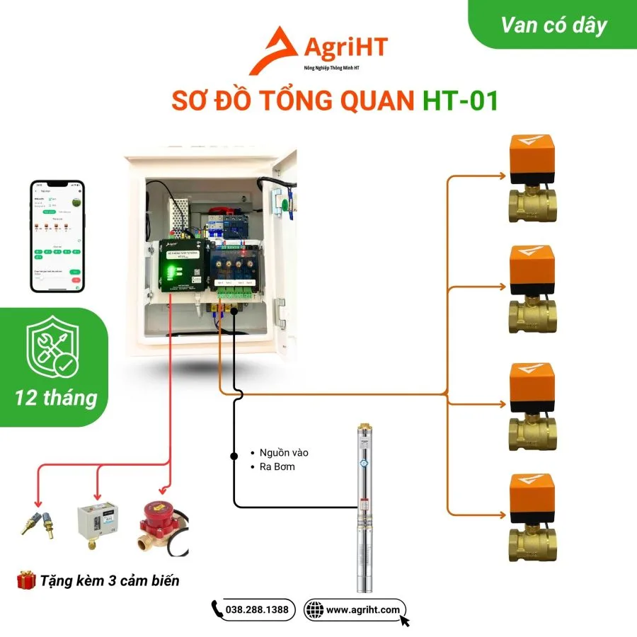 Hệ Thống Tưới Tự Động Nhiều Van HT-01