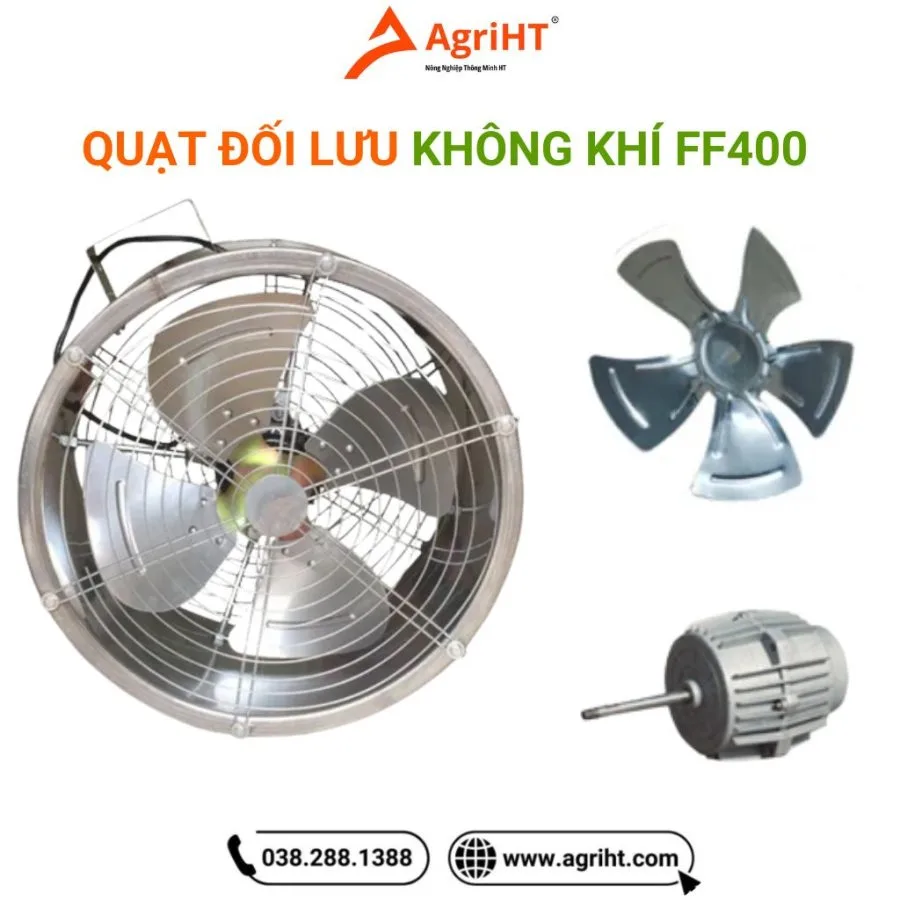 Quạt đối lưu không khí FF400 dùng trong nhà màng nông nghiệp