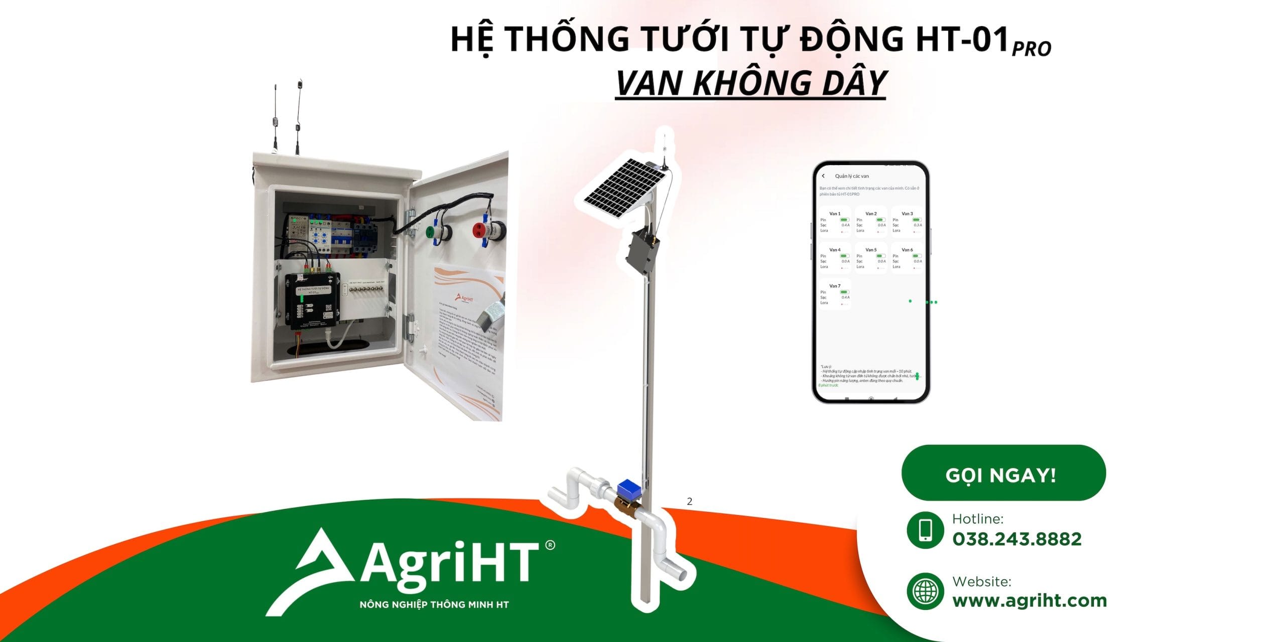 Mô hình tưới tiêu tự động hoá của AgriHT