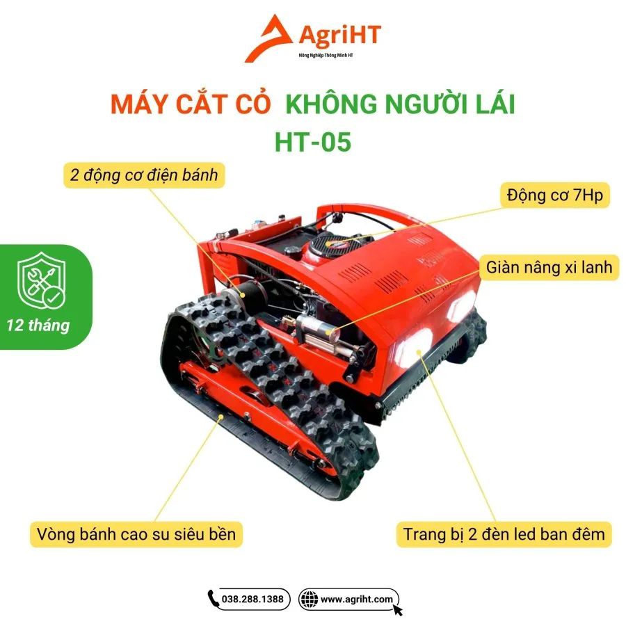 Máy cắt cỏ không người lái AgriHT