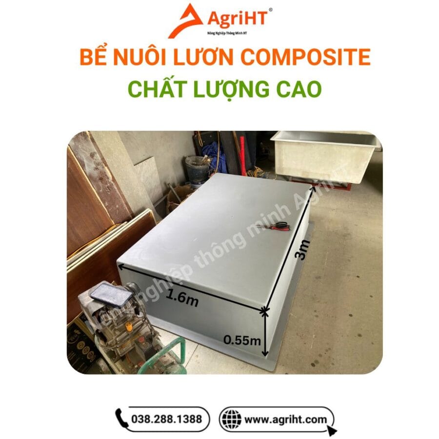 Bể nuôi lươn cá nhựa Composite