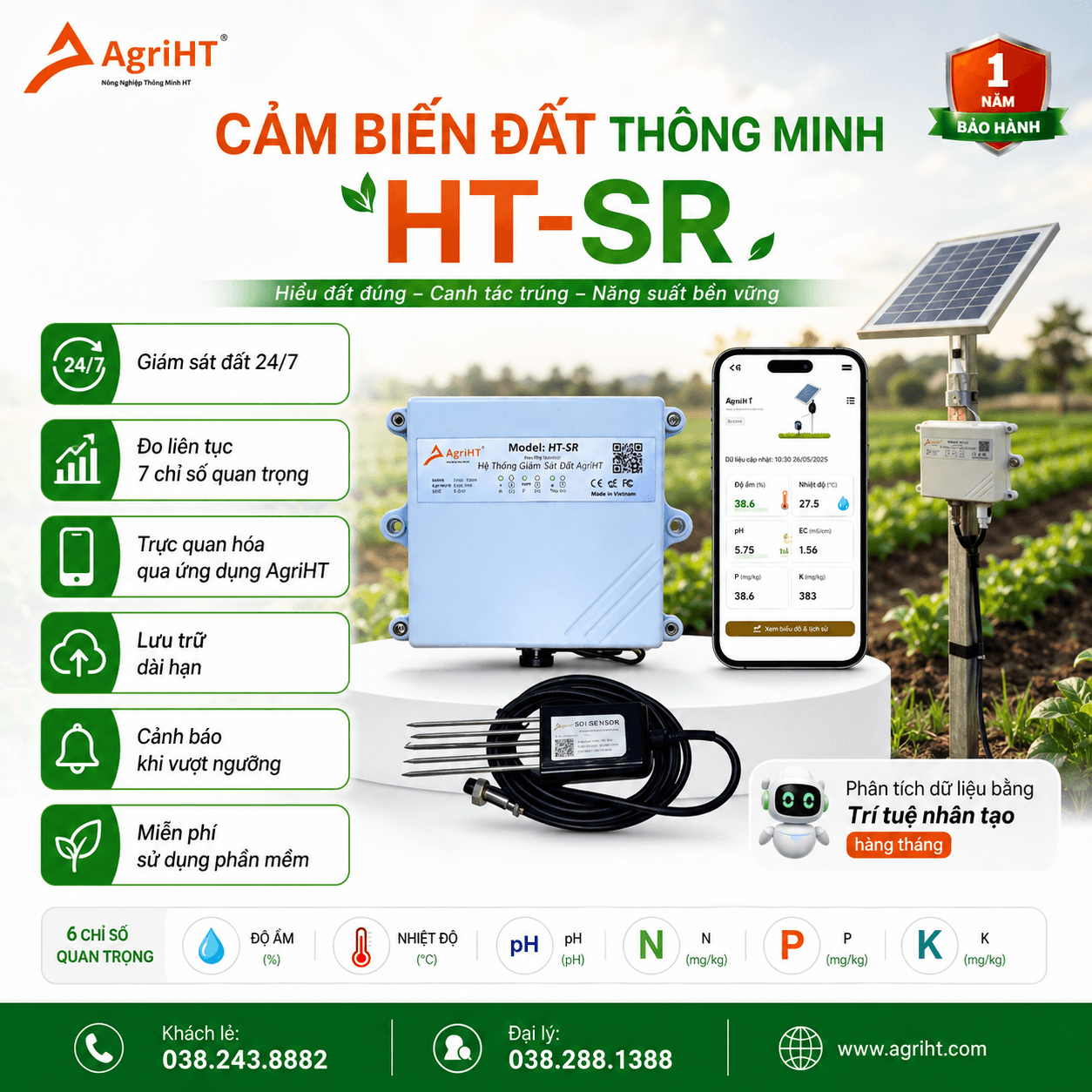 Cảm biến đất IOT HTSR