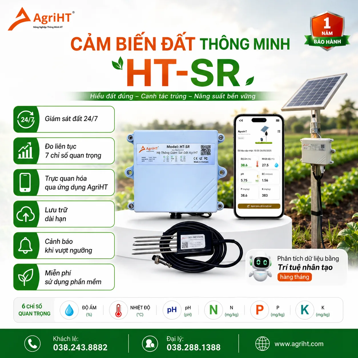 Cảm biến đất IOT HTSR