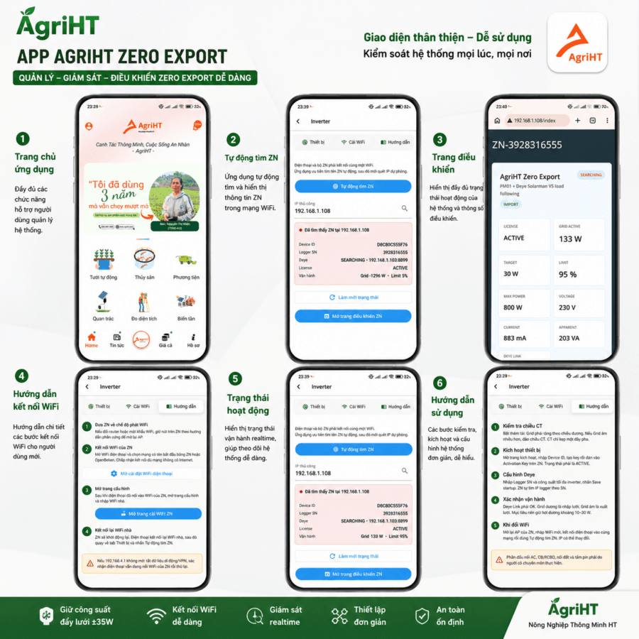 CT bám tải cho biến tần Micro - App setting